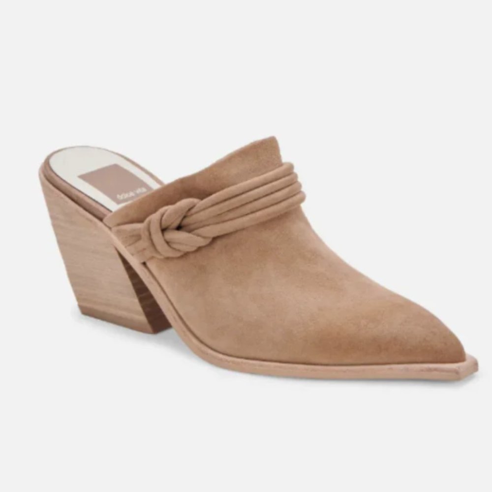 NWT Dolce Vita Sita Mules in Mushroom Beige